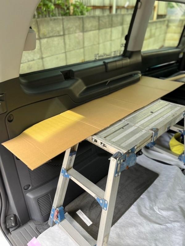 車中泊仕様、作業開始(^o^)／
